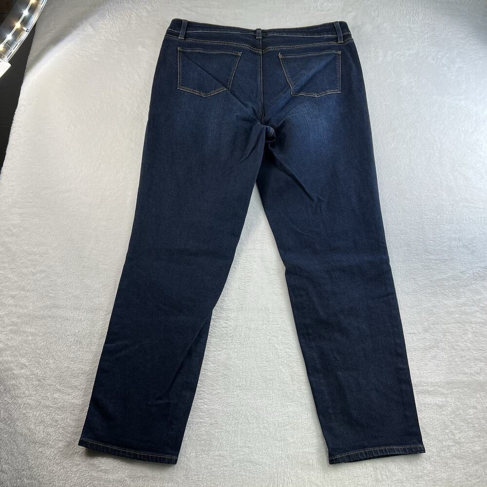 Talbots Flawless Slim Ankle High-Rise Stretch Jeans in Dark Indigo - Picture 9 of 13